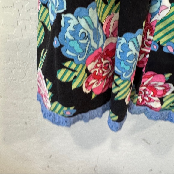 Vintage Mousefeathers Dress Girls 6 Floral Lace Trim Peasant Bohemian Pageant - Picture 4 of 10